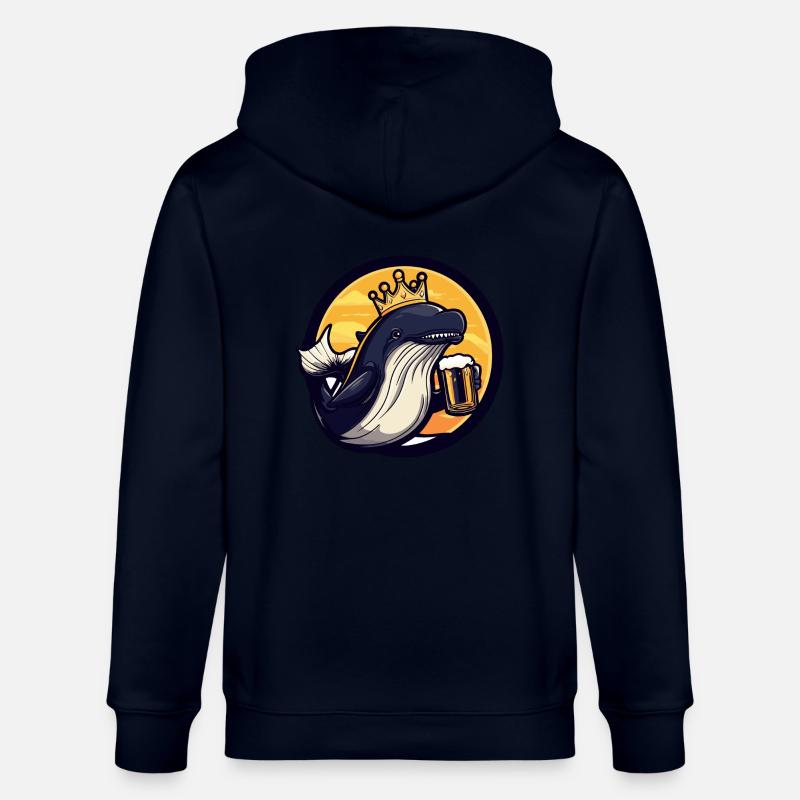Wal Bier Comic - Stanley/Stella Unisex Bio-Kapuzenjacke CULTIVATOR  - Navy