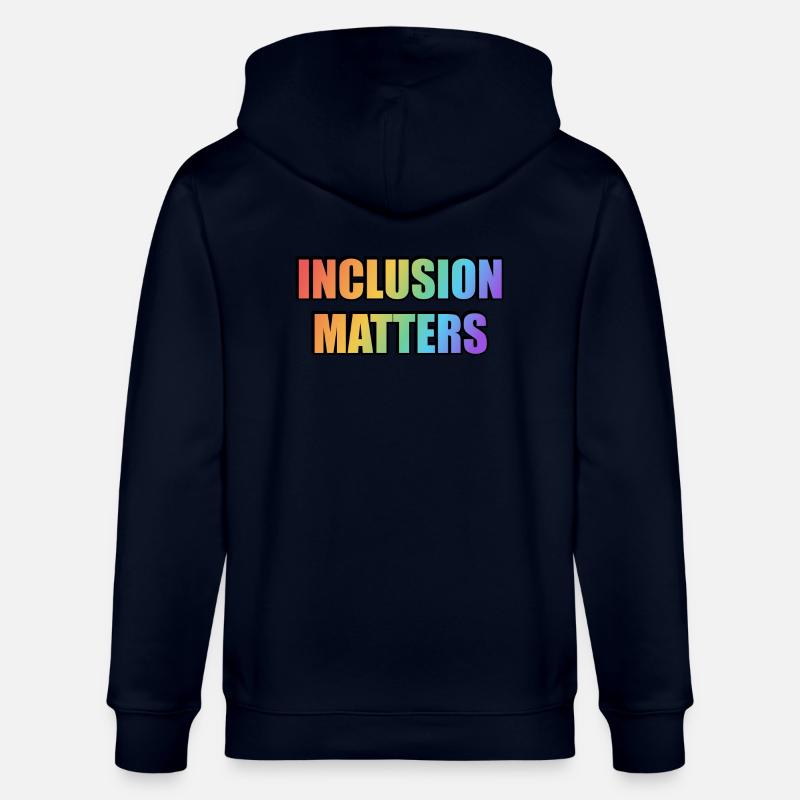 L’inclusion compte Arc-en-ciel - Veste à capuche bio CULTIVATOR Stanley/Stella Unisexe - marine