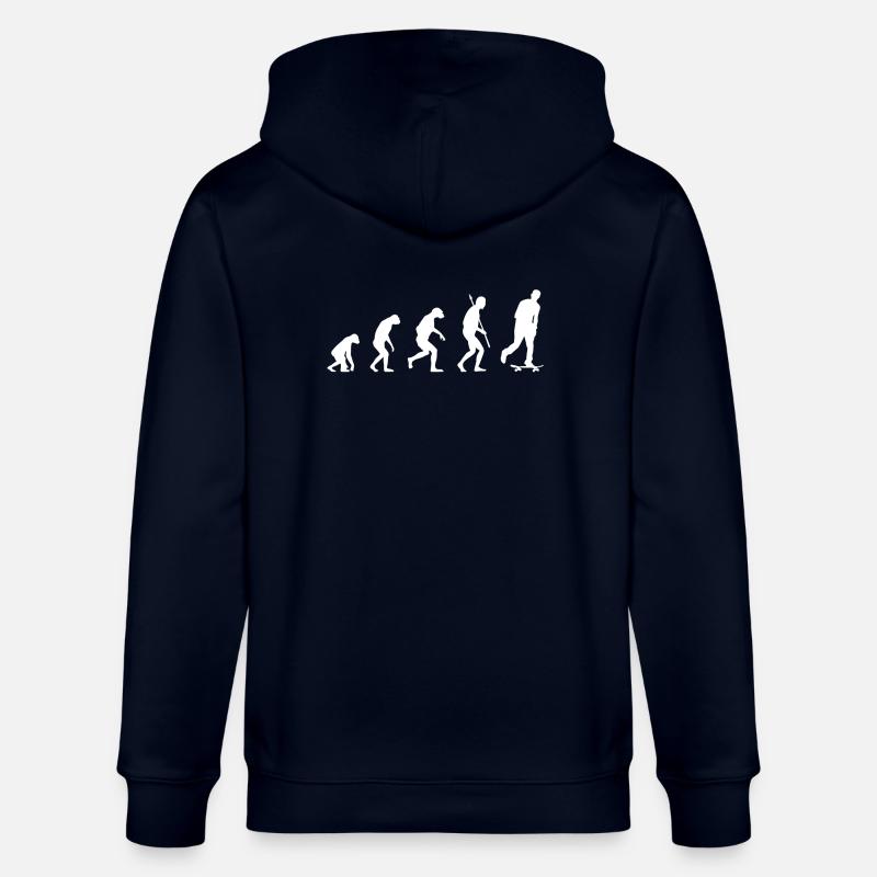 SKATEBOARD EVOLUTION - Stanley/Stella Unisex Bio-Kapuzenjacke CULTIVATOR  - Navy