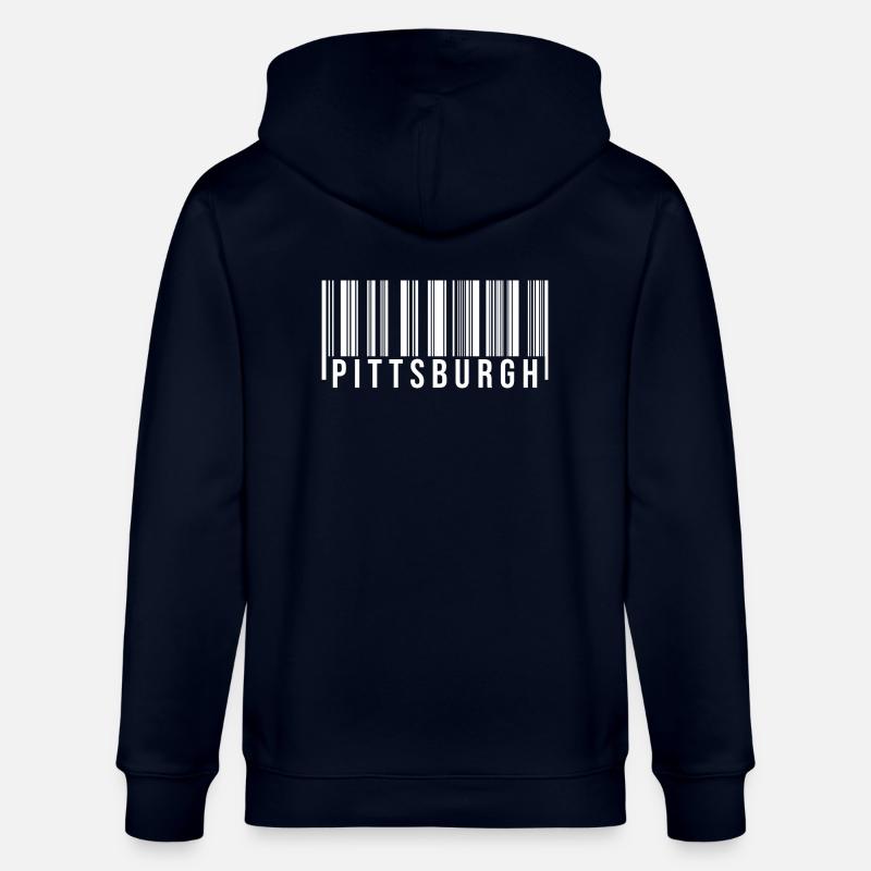 Pittsburgh Barcode - Stanley/Stella Unisex Bio-Kapuzenjacke CULTIVATOR  - Navy