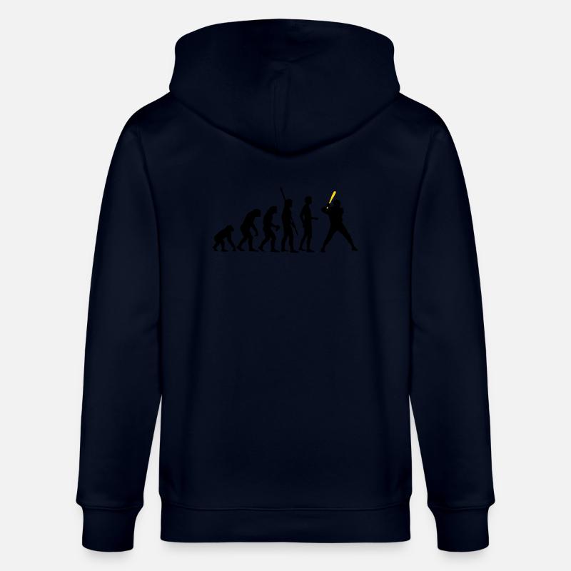 evolution_baseball_2c - Stanley/Stella CULTIVATOR  Unisex Organic Hooded Jacket - navy