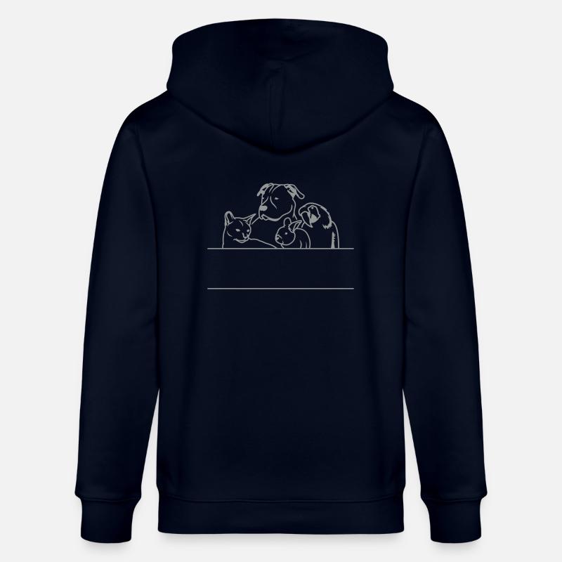 Tierarzt 2013 TEXT HIER - Stanley/Stella Unisex Bio-Kapuzenjacke CULTIVATOR  - Navy