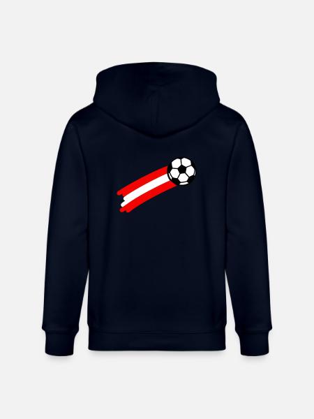 austria_flag - Stanley/Stella CULTIVATOR  Unisex Organic Hooded Jacket - navy