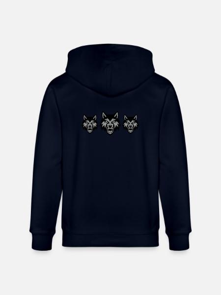 Wolf Head Group Pack - Stanley/Stella CULTIVATOR  Unisex Organic Hooded Jacket - navy