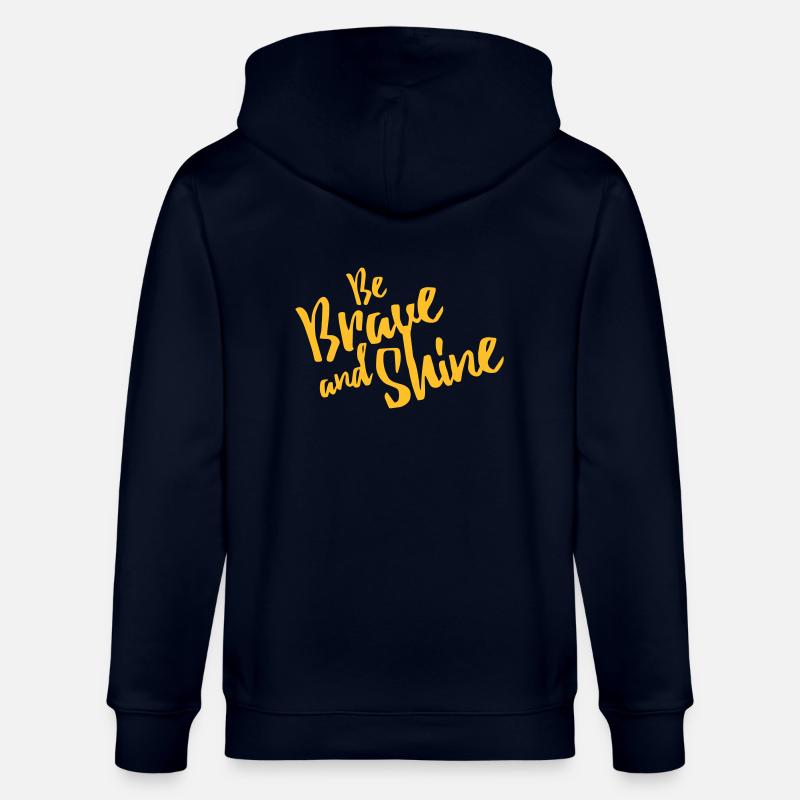 Be Brave and Shine - Stanley/Stella Unisex Bio-Kapuzenjacke CULTIVATOR - Navy