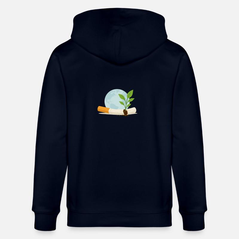 Pour un monde sans tabac - Veste à capuche bio CULTIVATOR Stanley/Stella Unisexe - marine