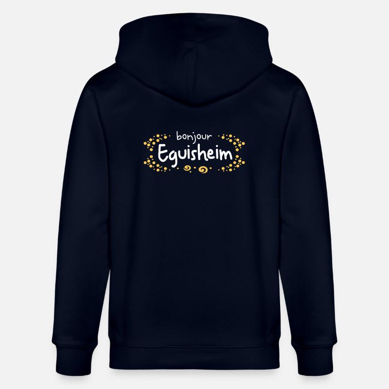 Frankreich Eguisheim text - Stanley/Stella Unisex Bio-Kapuzenjacke CULTIVATOR  - Navy
