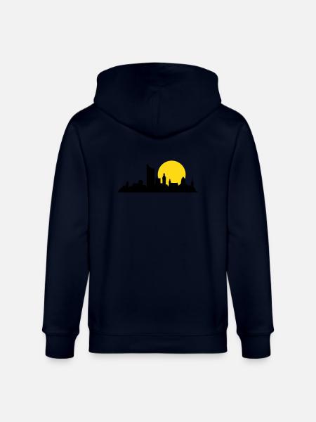 leipzig skyline - Stanley/Stella Unisex Bio-Kapuzenjacke CULTIVATOR  - Navy