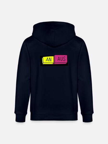 An / Aus Schalter - Stanley/Stella Unisex Bio-Kapuzenjacke CULTIVATOR - Navy