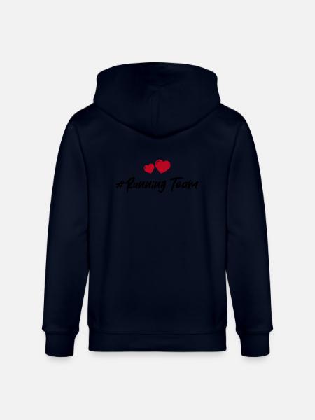 Running Team Herz - Stanley/Stella Unisex Bio-Kapuzenjacke CULTIVATOR - Navy