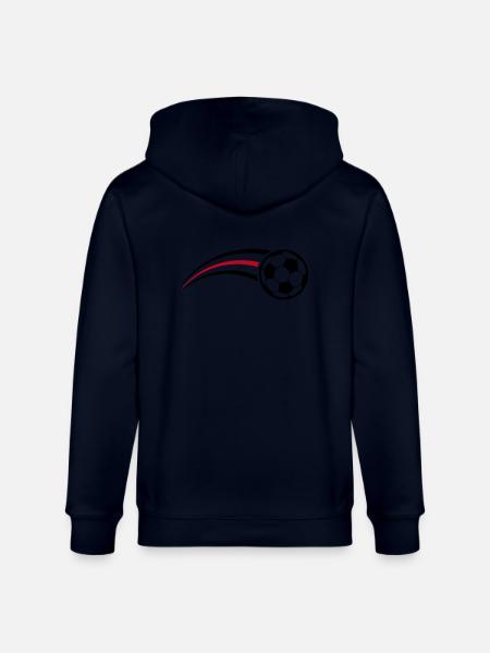 Soccer Symbol Tail - Stanley/Stella CULTIVATOR Unisex Organic Hooded Jacket - navy