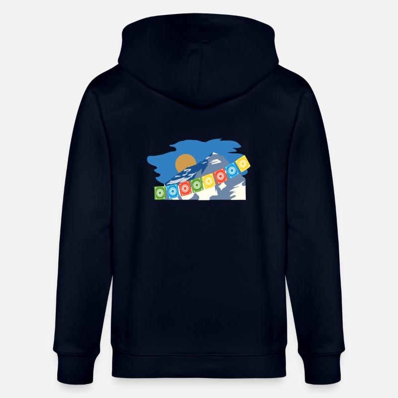 Himalayan Mountain - Stanley/Stella Unisex Bio-Kapuzenjacke CULTIVATOR  - Navy