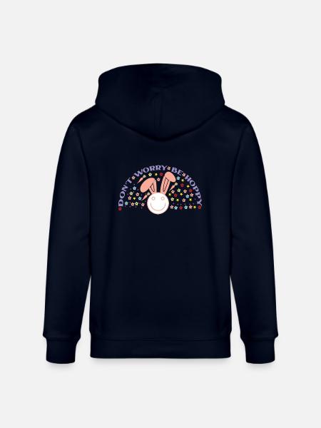 Including Worry Be Hoppy - Stanley/Stella CULTIVATOR  Unisex Organic Hooded Jacket - navy