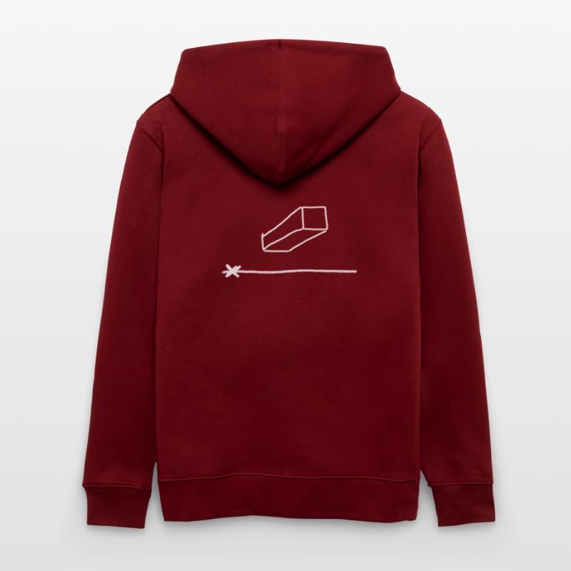 Central perspective ; Undersight ; Drawing ; Article Stanley/Stella CULTIVATOR  Unisex Organic Hooded Jacket