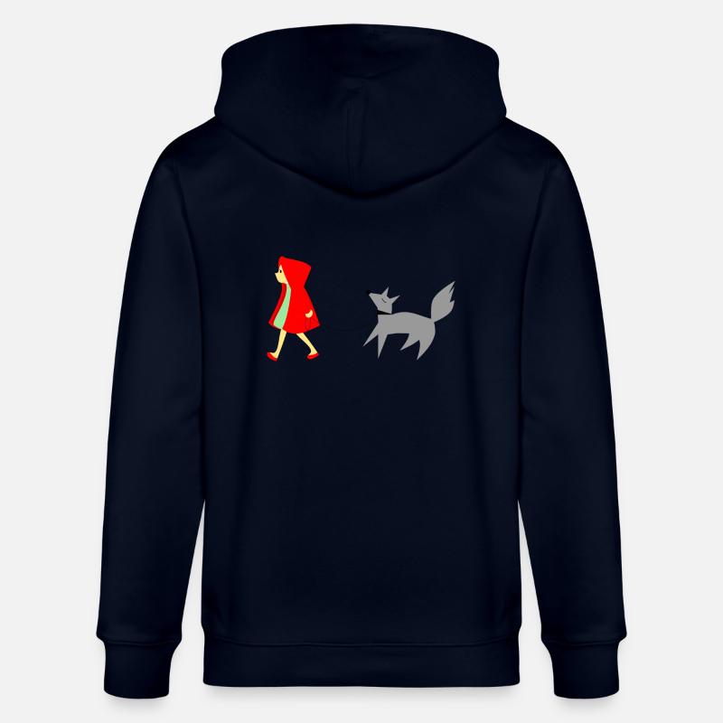 Rotkäppchen und der Wolf - Stanley/Stella Unisex Bio-Kapuzenjacke CULTIVATOR  - Navy