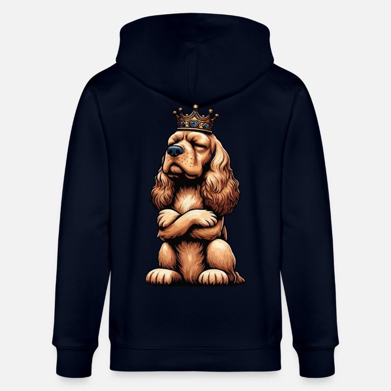 Cocker Spaniel Cockerhund Cocker Spaniel Besitzer - Stanley/Stella Unisex Bio-Kapuzenjacke CULTIVATOR  - Navy