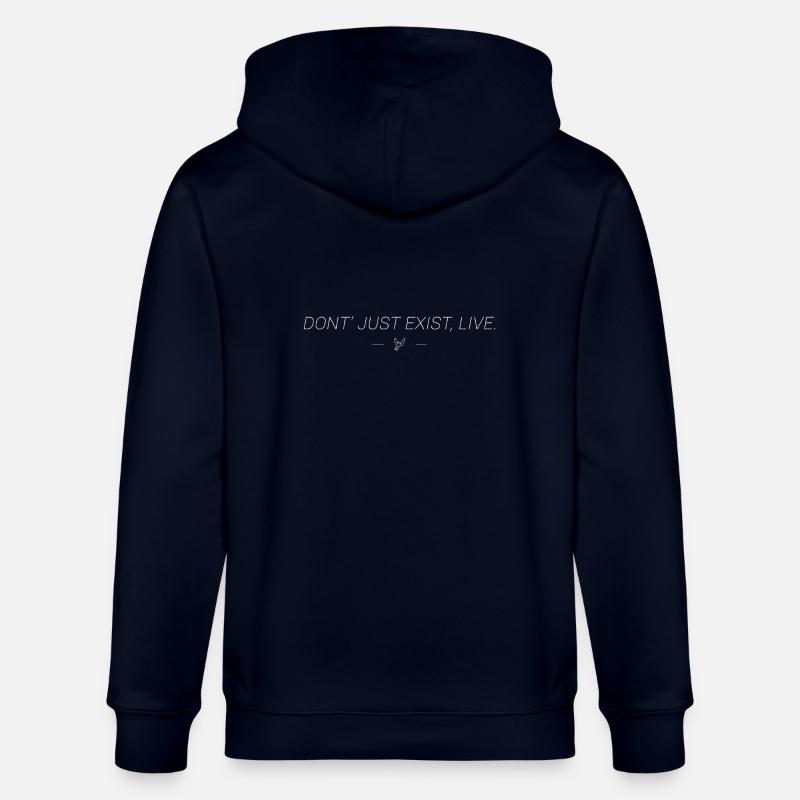 Don't just exist, live. - Stanley/Stella Unisex Bio-Kapuzenjacke CULTIVATOR - Navy