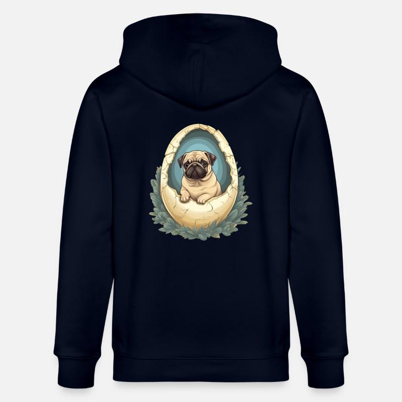 Carlin Hatches de Eggshell - Mignon - Veste à capuche bio CULTIVATOR Stanley/Stella Unisexe - marine