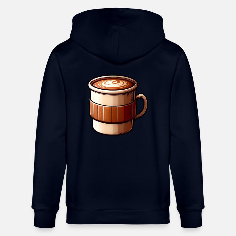 Tasse de café - coffee cup - Veste à capuche bio CULTIVATOR Stanley/Stella Unisexe - marine