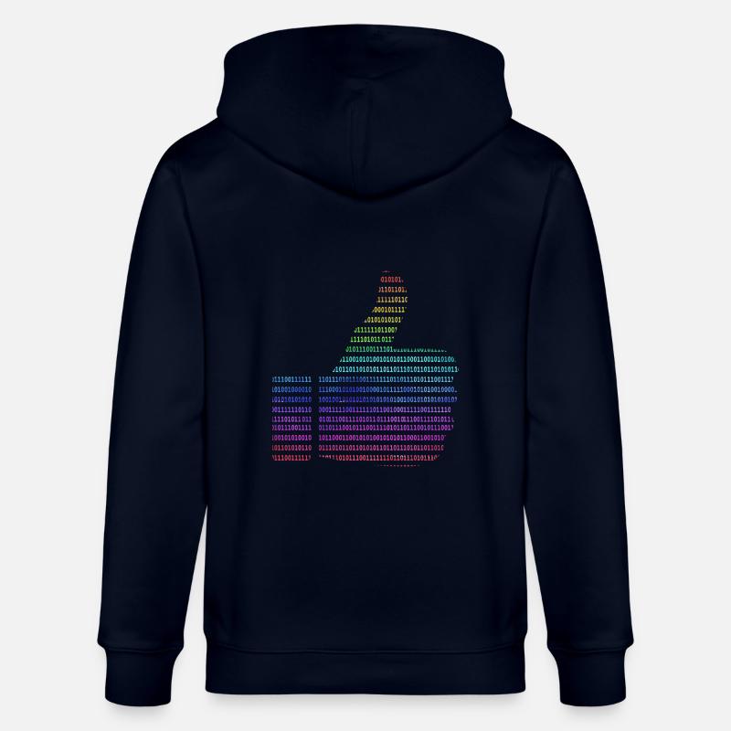 main comme arc-en-ciel binaire - Veste à capuche bio CULTIVATOR Stanley/Stella Unisexe - marine