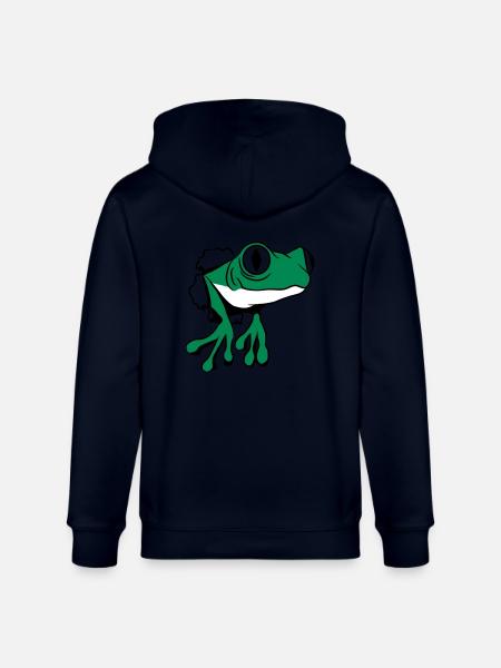 Frog hole funny - Stanley/Stella CULTIVATOR  Unisex Organic Hooded Jacket - navy