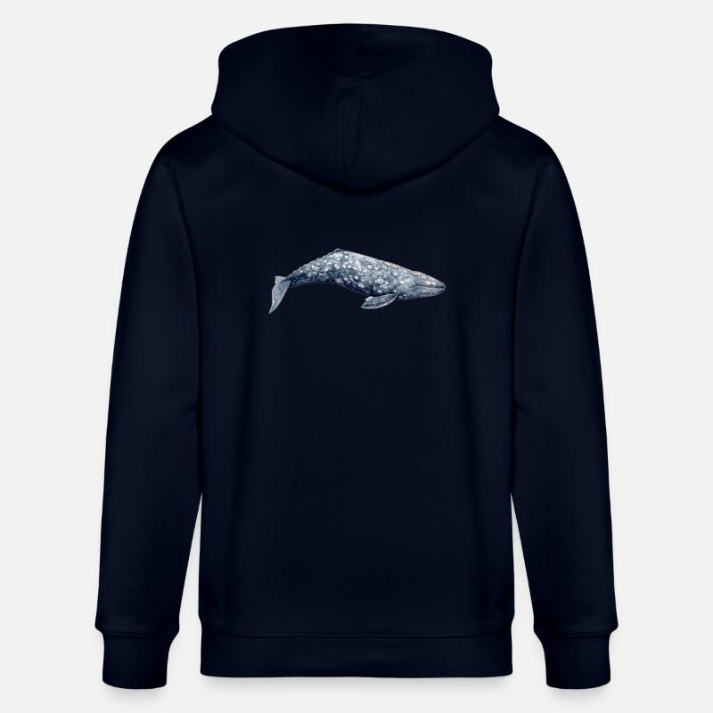 Grauwal - Grauwal - Baleine grise - Stanley/Stella Unisex Bio-Kapuzenjacke CULTIVATOR  - Navy