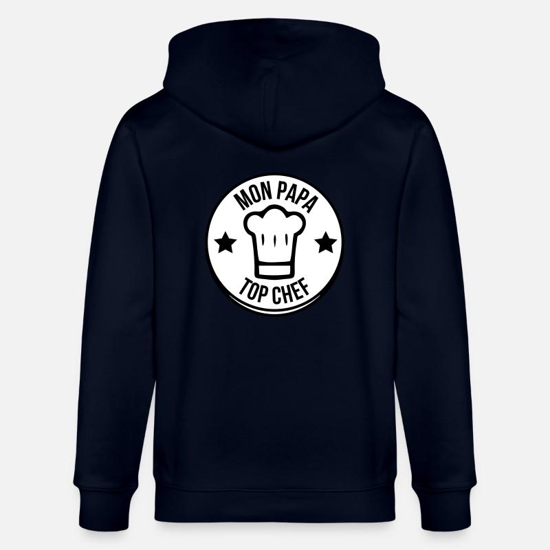 mon papa chef 2 étoiles - Veste à capuche bio CULTIVATOR Stanley/Stella Unisexe - marine