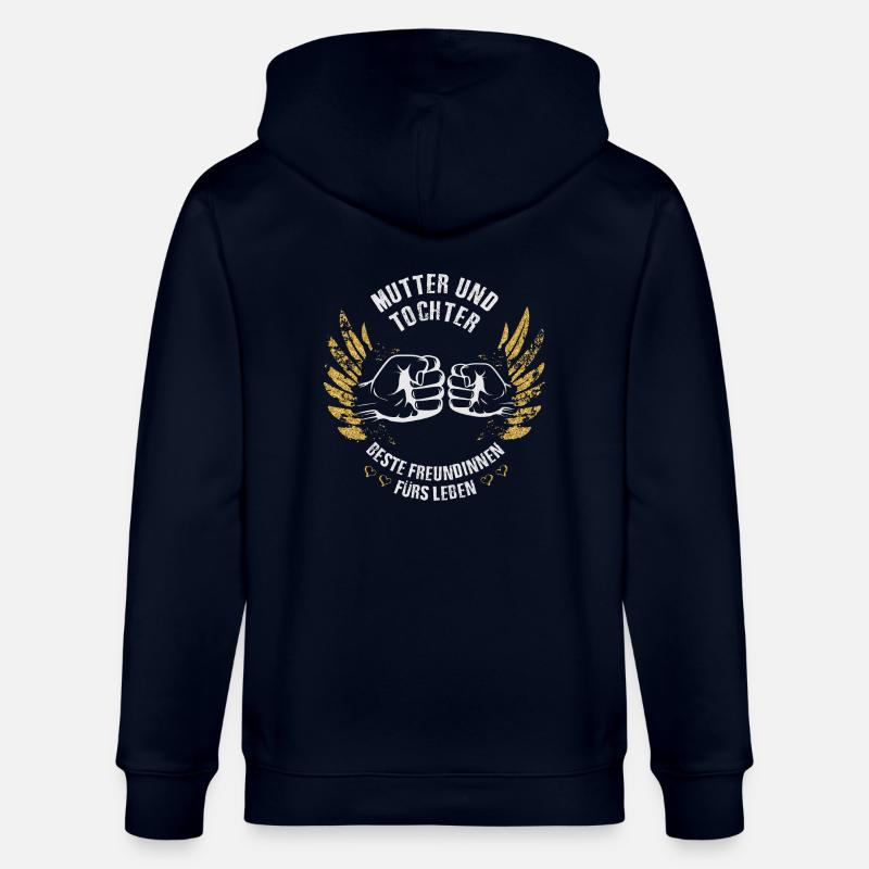 Mutter und Tochter Freundinnen - Stanley/Stella Unisex Bio-Kapuzenjacke CULTIVATOR  - Navy