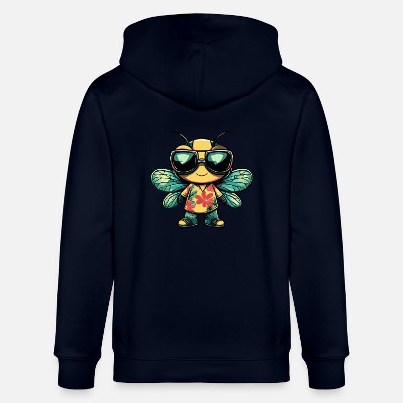 Libellule Cool Summer - Veste à capuche bio CULTIVATOR Stanley/Stella Unisexe - marine