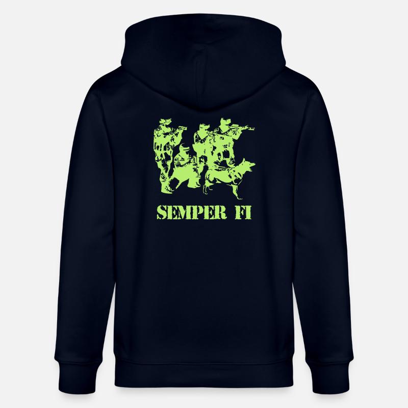 Semper Fi - Stanley/Stella Unisex Bio-Kapuzenjacke CULTIVATOR  - Navy