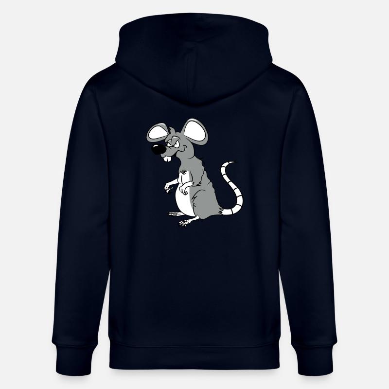 Rat mal drôle cool - Veste à capuche bio CULTIVATOR Stanley/Stella Unisexe - marine