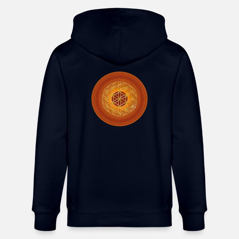 Fleur de la vie - Spirograph - Veste à capuche bio CULTIVATOR Stanley/Stella Unisexe - marine