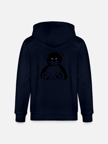 Teddy bear - Stanley/Stella CULTIVATOR  Unisex Organic Hooded Jacket - navy