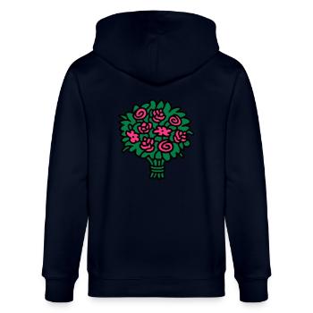 Bouquet 3 - Veste à capuche bio CULTIVATOR Stanley/Stella Unisexe - marine - Dos - Anna (173cm)