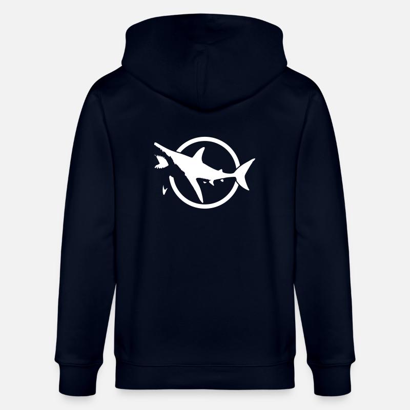 SHARK - Veste à capuche bio CULTIVATOR Stanley/Stella Unisexe - marine