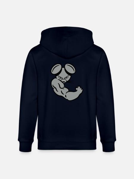Steve strong - Stanley/Stella CULTIVATOR Unisex Organic Hooded Jacket - navy