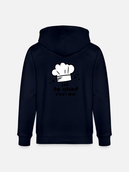 c'est moi(la chef) - Veste à capuche bio CULTIVATOR Stanley/Stella Unisexe - marine