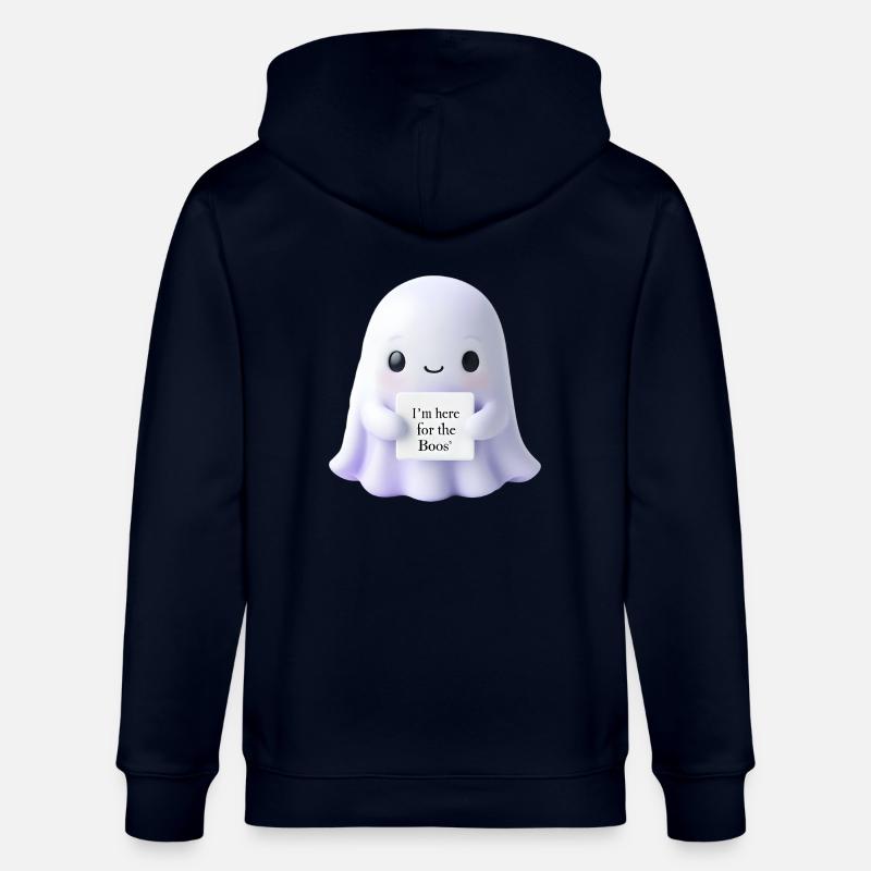 Halloween Spruch Geist Geschenkidee - Stanley/Stella Unisex Bio-Kapuzenjacke CULTIVATOR  - Navy