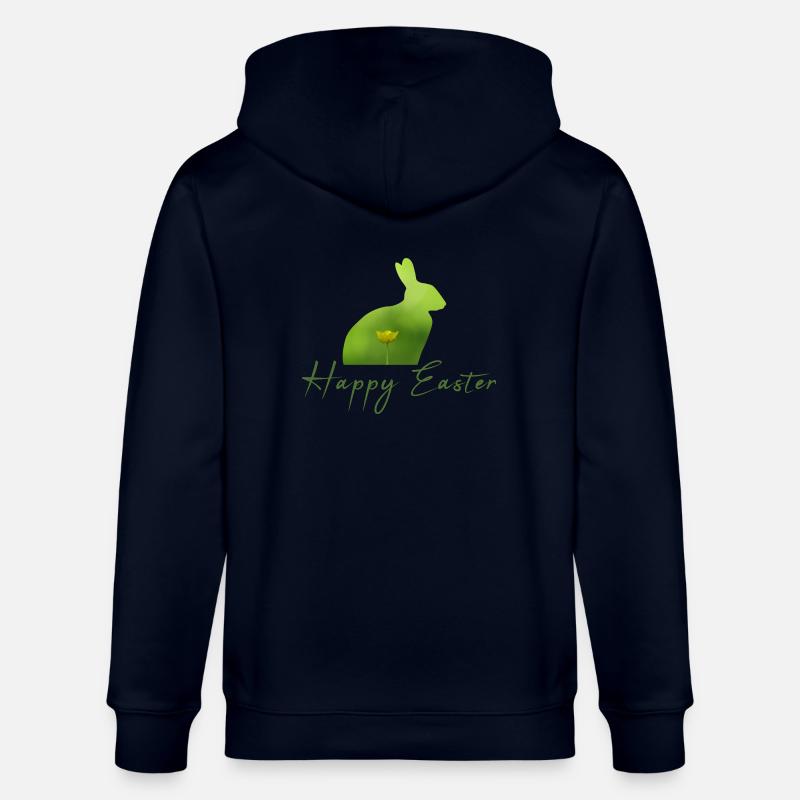 Happy Easter rabbit - Stanley/Stella Unisex Bio-Kapuzenjacke CULTIVATOR  - Navy