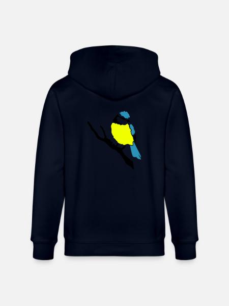 Bird - Stanley/Stella CULTIVATOR Unisex Organic Hooded Jacket - navy
