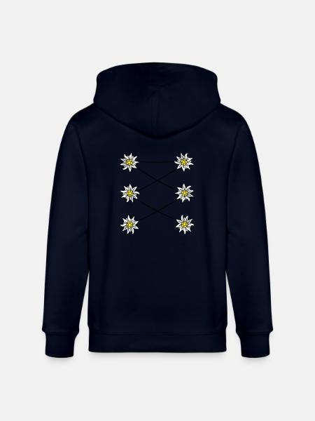 Edelweiss Dirndl - Stanley/Stella Unisex Bio-Kapuzenjacke CULTIVATOR  - Navy