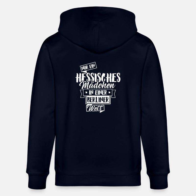 Hessisches Mädchen - Stanley/Stella Unisex Bio-Kapuzenjacke CULTIVATOR  - Navy