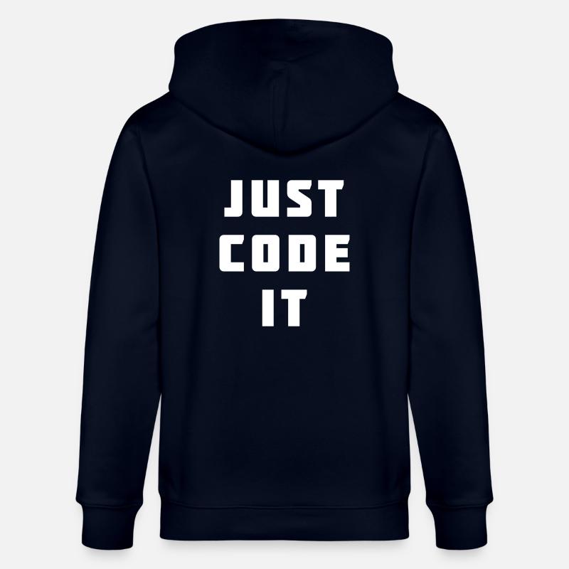 Just code it - Stanley/Stella CULTIVATOR  Unisex Organic Hooded Jacket - navy