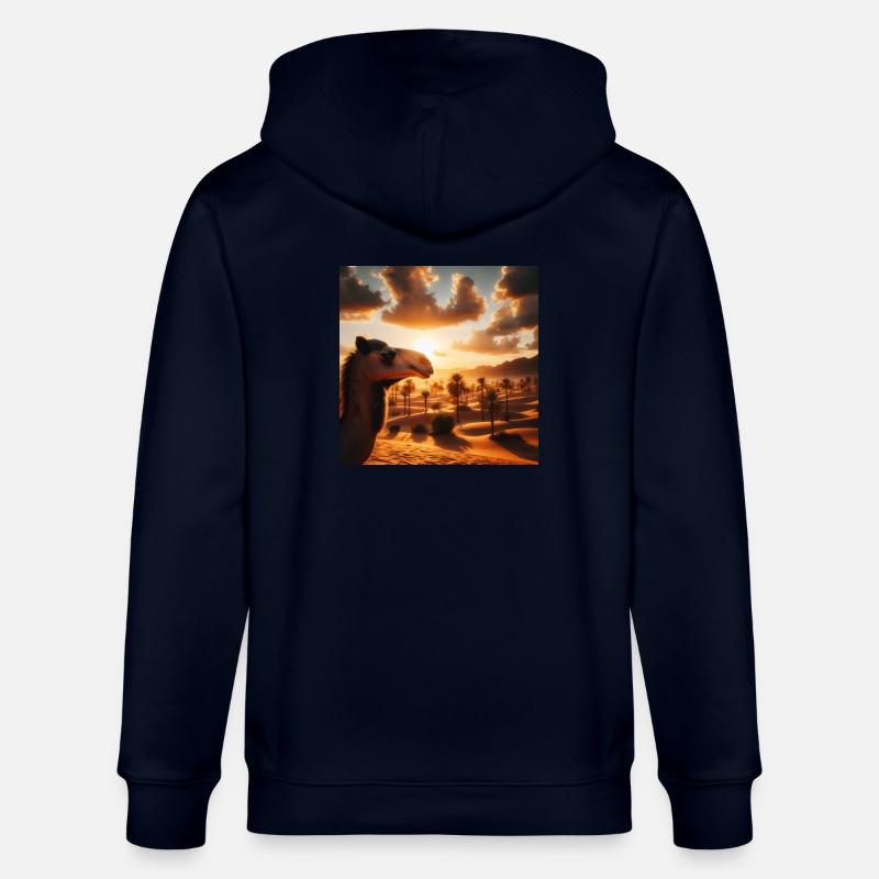 camel in a desert A2 - Veste à capuche bio CULTIVATOR Stanley/Stella Unisexe - marine