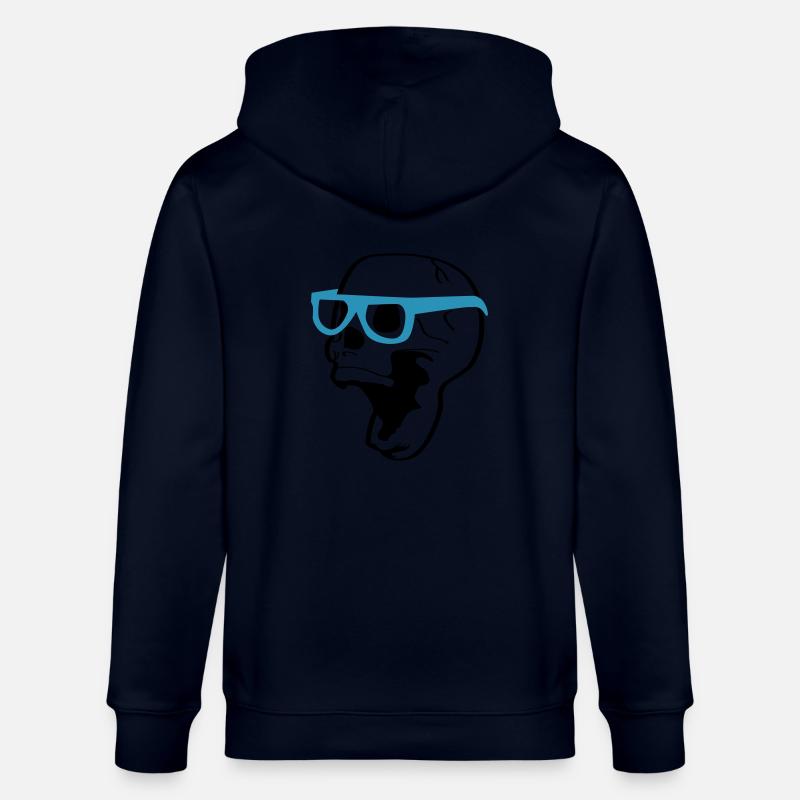 funny skull - Veste à capuche bio CULTIVATOR Stanley/Stella Unisexe - marine