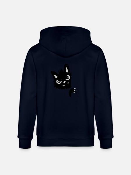 Griffures de chat maléfique - Veste à capuche bio CULTIVATOR Stanley/Stella Unisexe - marine
