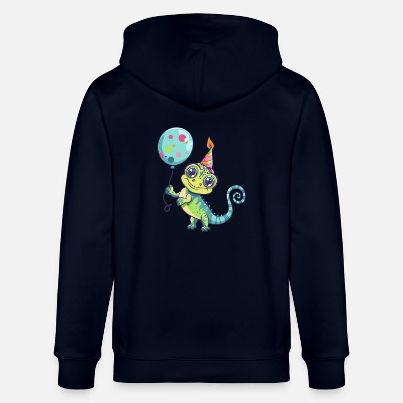 Bande dessinée d’anniversaire caméléon - Veste à capuche bio CULTIVATOR Stanley/Stella Unisexe - marine