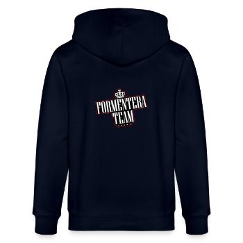 Formentera Team - Stanley/Stella CULTIVATOR  Unisex Organic Hooded Jacket - navy - Back - Anna (173cm)