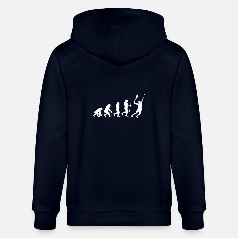 Évolution du tennis - Veste à capuche bio CULTIVATOR Stanley/Stella Unisexe - marine