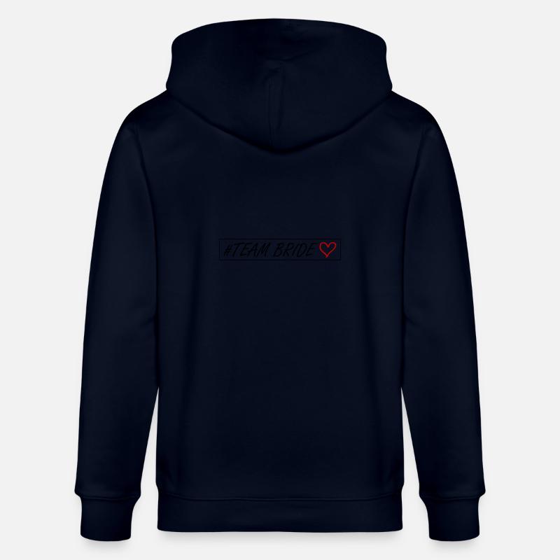 Team Bride Herz - Stanley/Stella Unisex Bio-Kapuzenjacke CULTIVATOR - Navy